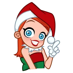 Милая Санта sticker 8