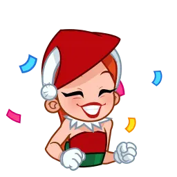 Милая Санта sticker 9
