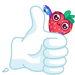 Сладкая клубничка sticker 3