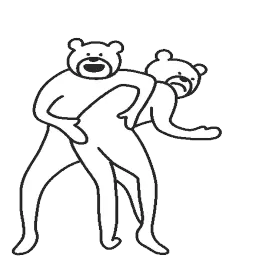 Танцующий медведь sticker 7