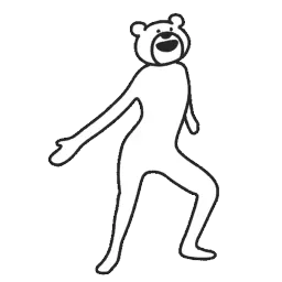 Танцующий медведь sticker 9