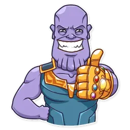 Танос sticker 3