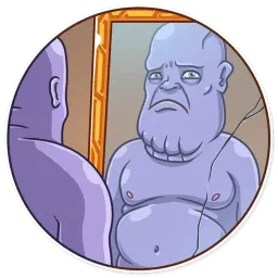 Танос sticker 10