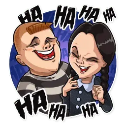 Семейка Аддамс Telegram sticker pack