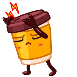Чашка кофе sticker 4