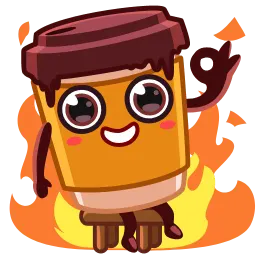Чашка кофе sticker 9