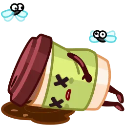 Чашка кофе sticker 10