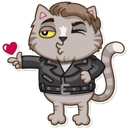 Vincent Whiskers sticker 2