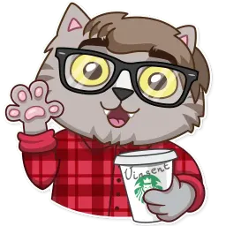 Vincent Whiskers sticker 5