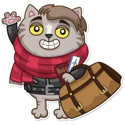 Vincent Whiskers sticker 6