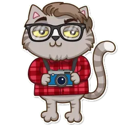 Vincent Whiskers sticker 8