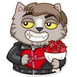 Vincent Whiskers sticker 9