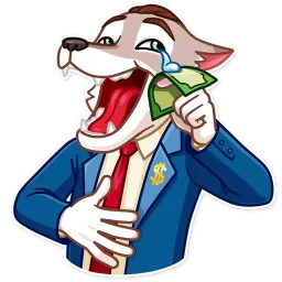 Волк с Уолл-стрит Telegram sticker pack