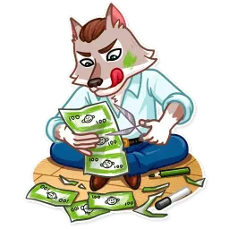 Волк с Уолл-стрит sticker 7