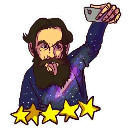 Толстой-хипстер sticker 2