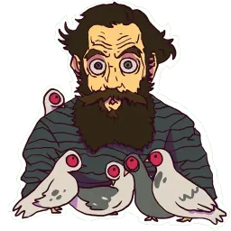 Толстой-хипстер sticker 4