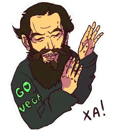 Толстой-хипстер sticker 5