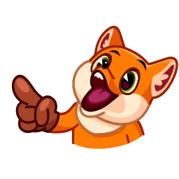 Энергичный лис Telegram sticker pack