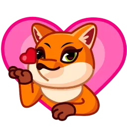 Энергичный лис sticker 2