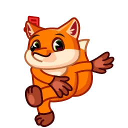 Энергичный лис sticker 12