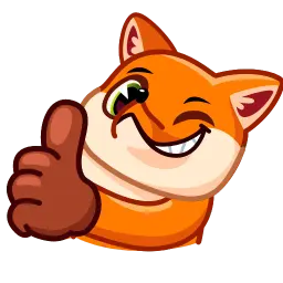 Энергичный лис sticker 3