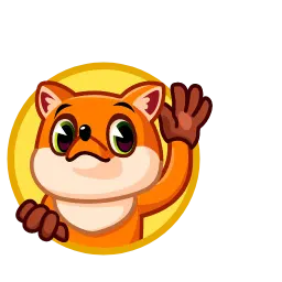 Энергичный лис sticker 5
