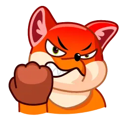 Энергичный лис sticker 8