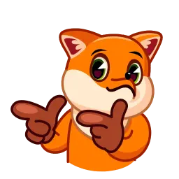 Энергичный лис sticker 10