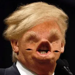Trump Faces stickers ecospace sticker 11