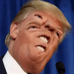 Trump Faces stickers ecospace sticker 5