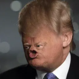 Trump Faces stickers ecospace sticker 6