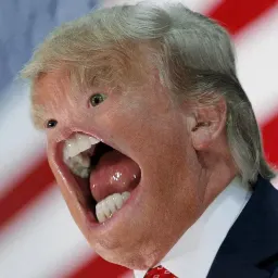Trump Faces stickers ecospace sticker 9