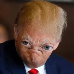 Trump Faces stickers ecospace sticker 10