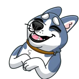 Хаски Таски Telegram sticker pack