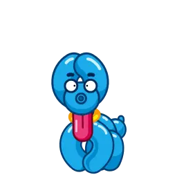 Надувная собачка sticker 3