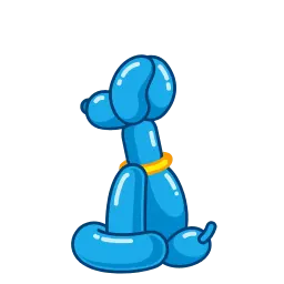 Надувная собачка sticker 6