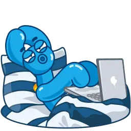 Надувная собачка sticker 10