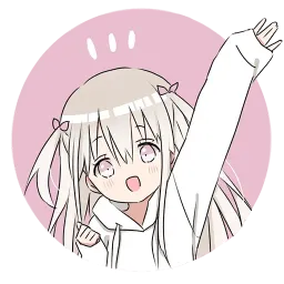 Тян в толстовке sticker 2