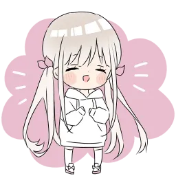 Тян в толстовке sticker 4