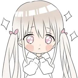 Тян в толстовке sticker 5