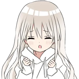 Тян в толстовке sticker 9