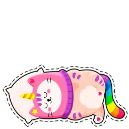 Кот-единорог sticker 8