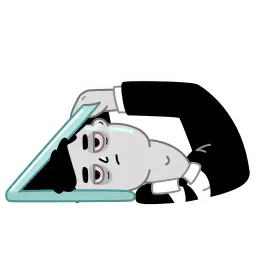 Уставший человек sticker 12