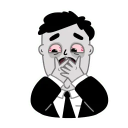 Уставший человек sticker 4