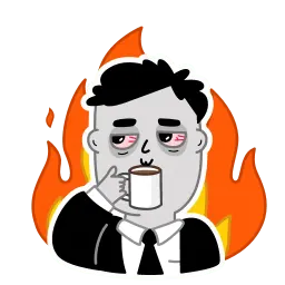 Уставший человек sticker 8