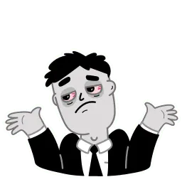 Уставший человек sticker 10