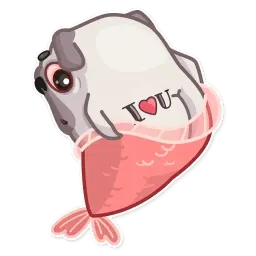 Water Pug sticker 11