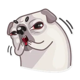 Water Pug sticker 3