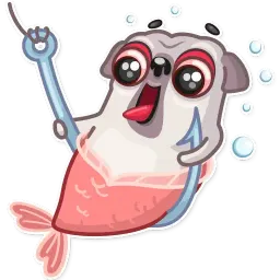 Water Pug sticker 4