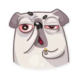 Water Pug sticker 5
